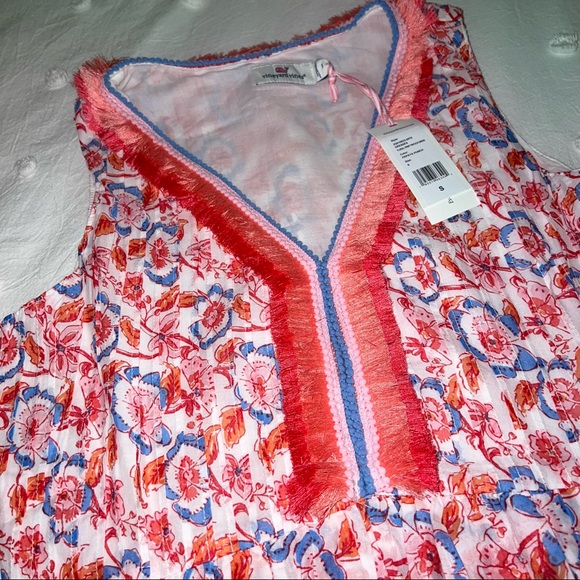 Vineyard Vines Frangipani Floral Pintuck Dress NWT, Size S - Picture 7 of 10